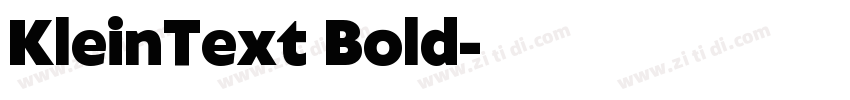 KleinText Bold字体转换